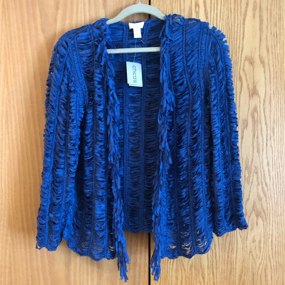 NEW Chico’s - Frankie Jacket with Fringe
